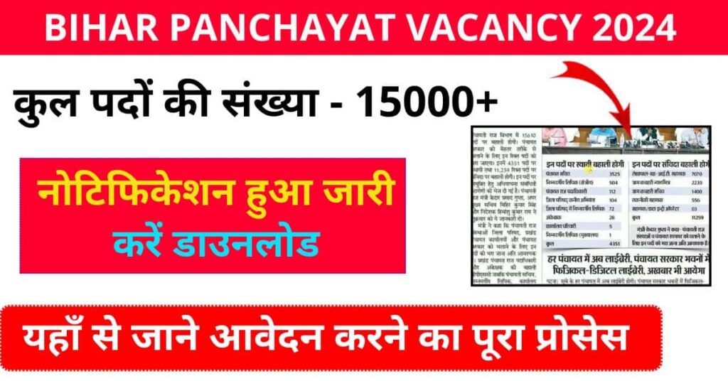 Bihar Panchayat Vacancy 2024