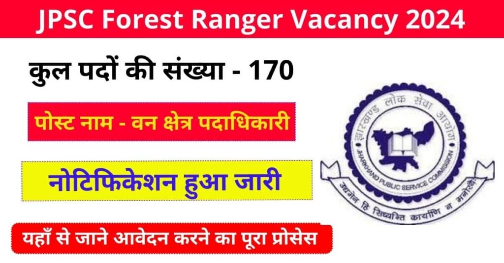 JPSC Forest Ranger Officer Notification 2024